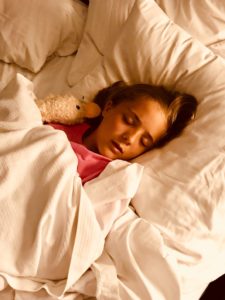 Young girl with sleep apnea in Southlake. 