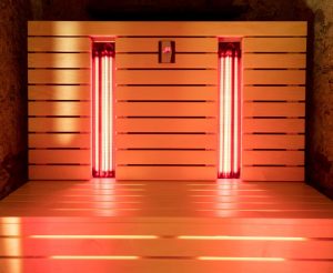 Infrared sauna, may help with removing toxins from the body